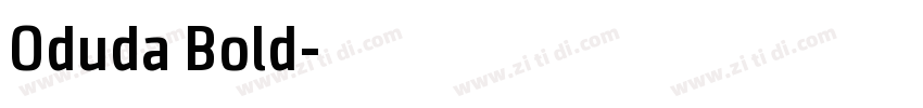 Oduda Bold字体转换